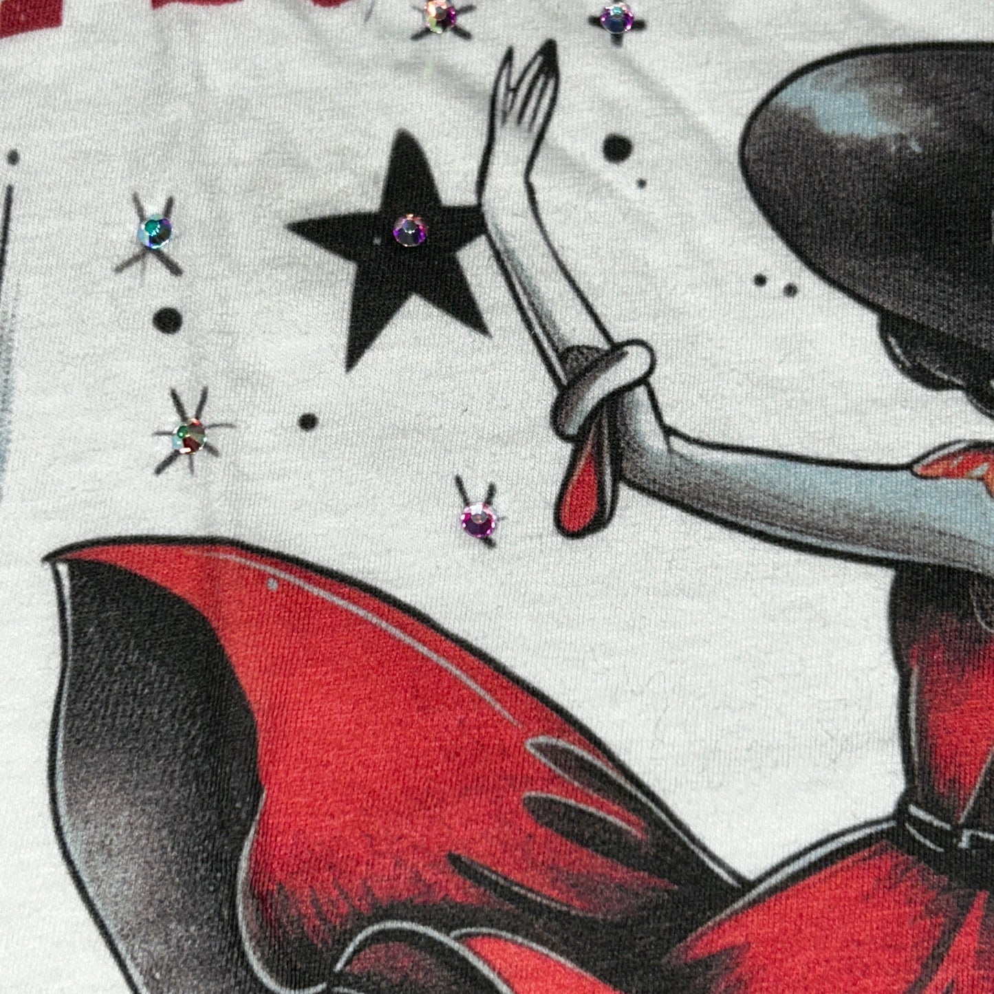 “I Do A Thing Called What I Want” Rhinestone Graphic Tee