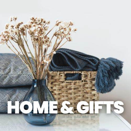 Home and Gifts Collection Featuring Unique Stationery for Gifting, Cozy Blankets, and Decorative Accents