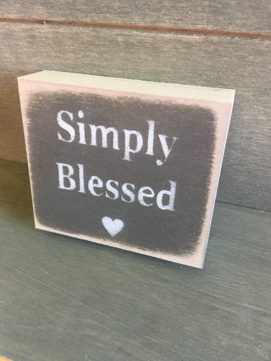 3X3-Simply Blessed-SIGN