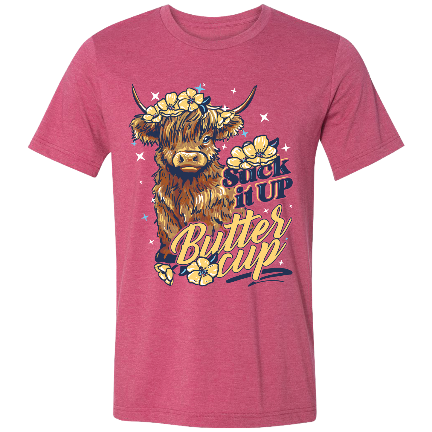 Buttercup Highland Cow Southern Graphic Tee – Lulu Mac