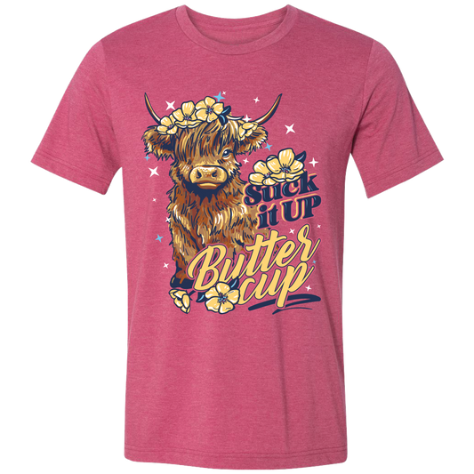 Buttercup Highland Cow Southern Graphic Tee – Lulu Mac