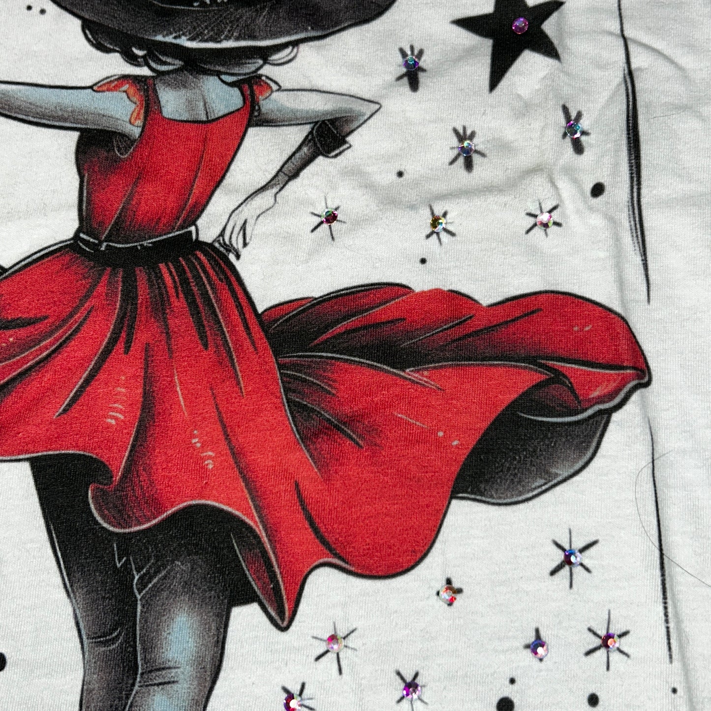 “I Do A Thing Called What I Want” Rhinestone Graphic Tee