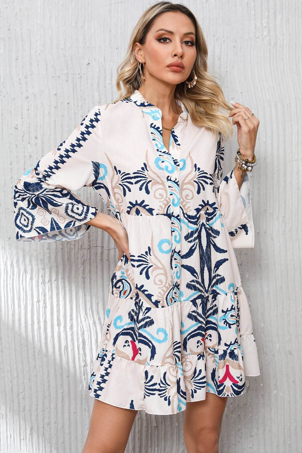 Tribal Print Dress - 7 Semicolon Couture