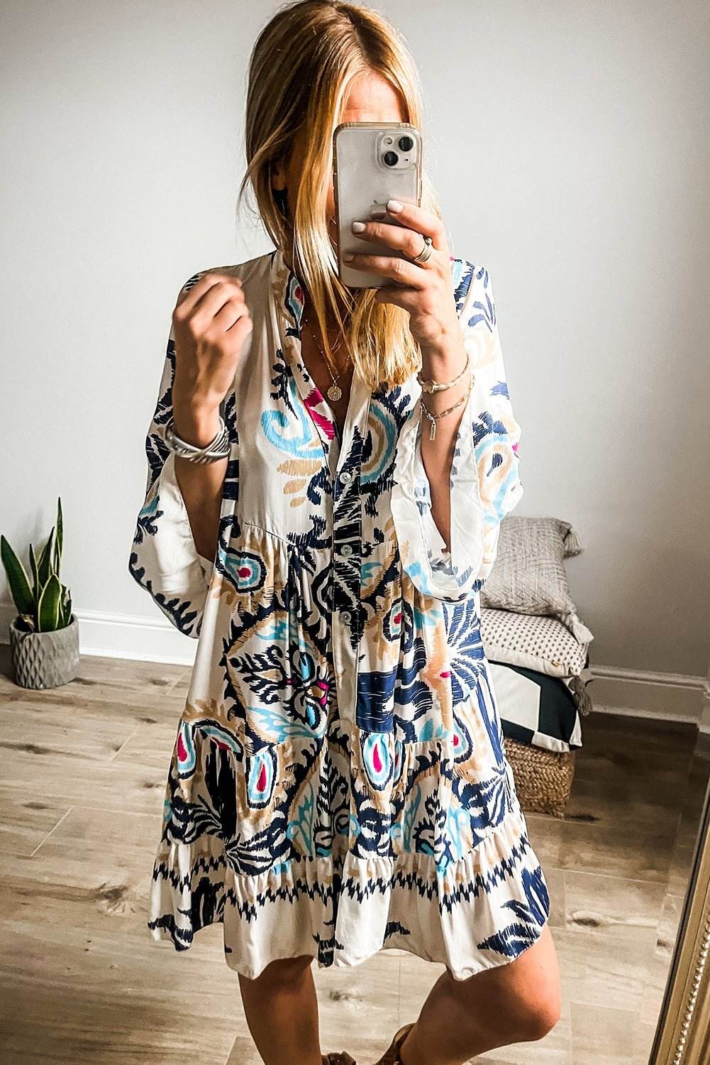 Tribal Print Dress - 7 Semicolon Couture