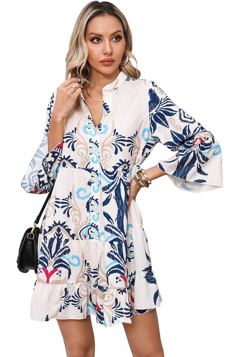 Tribal Print Dress - 7 Semicolon Couture