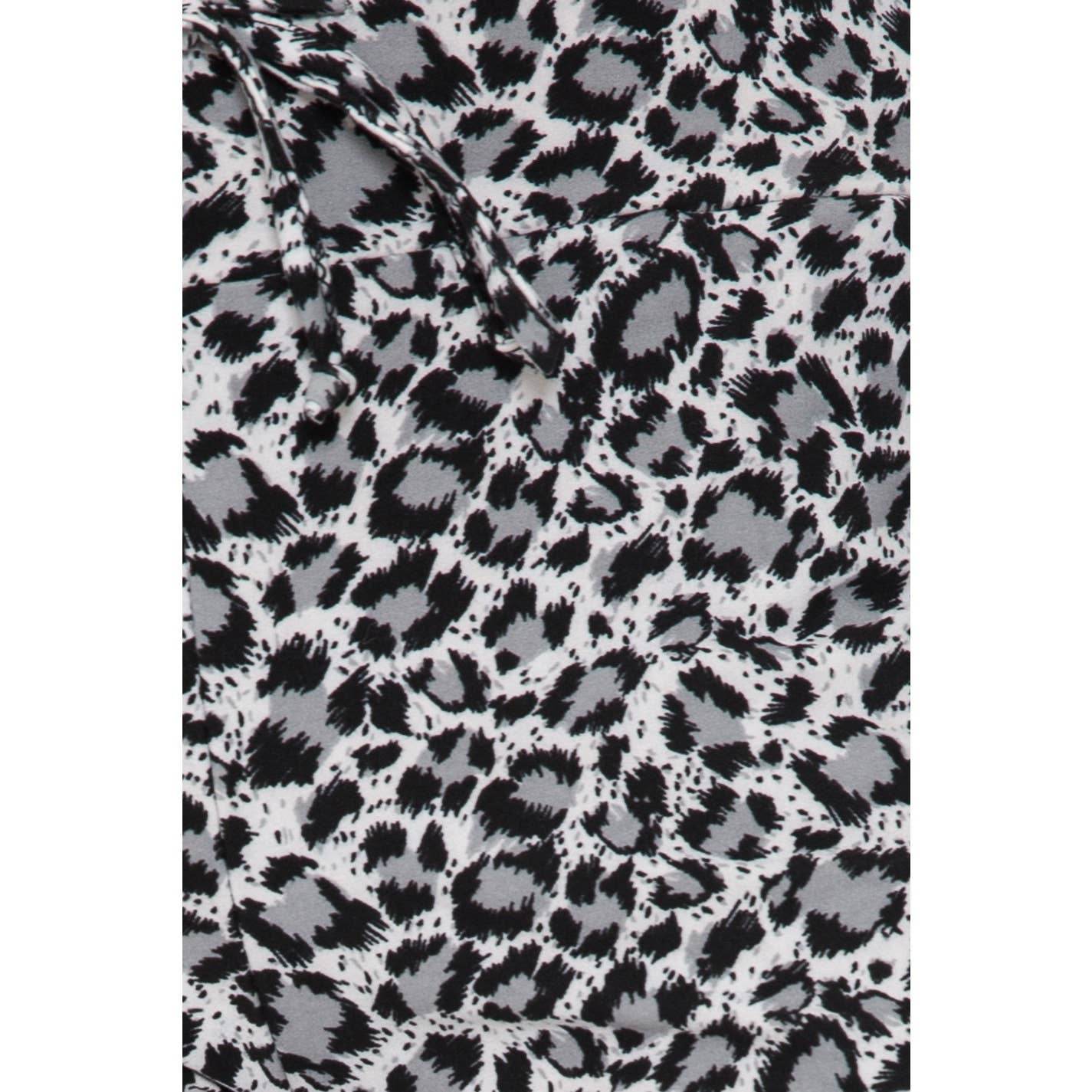 Buttery Soft Print Pajama Pants with Drawstring- Leopard Print - 7 Semicolon Couture