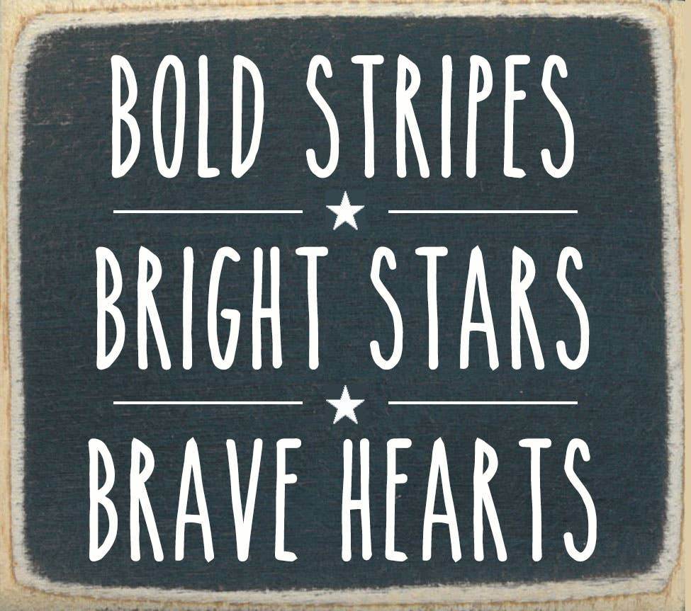 3x3-Bold stripes- Sign - 7 Semicolon Couture