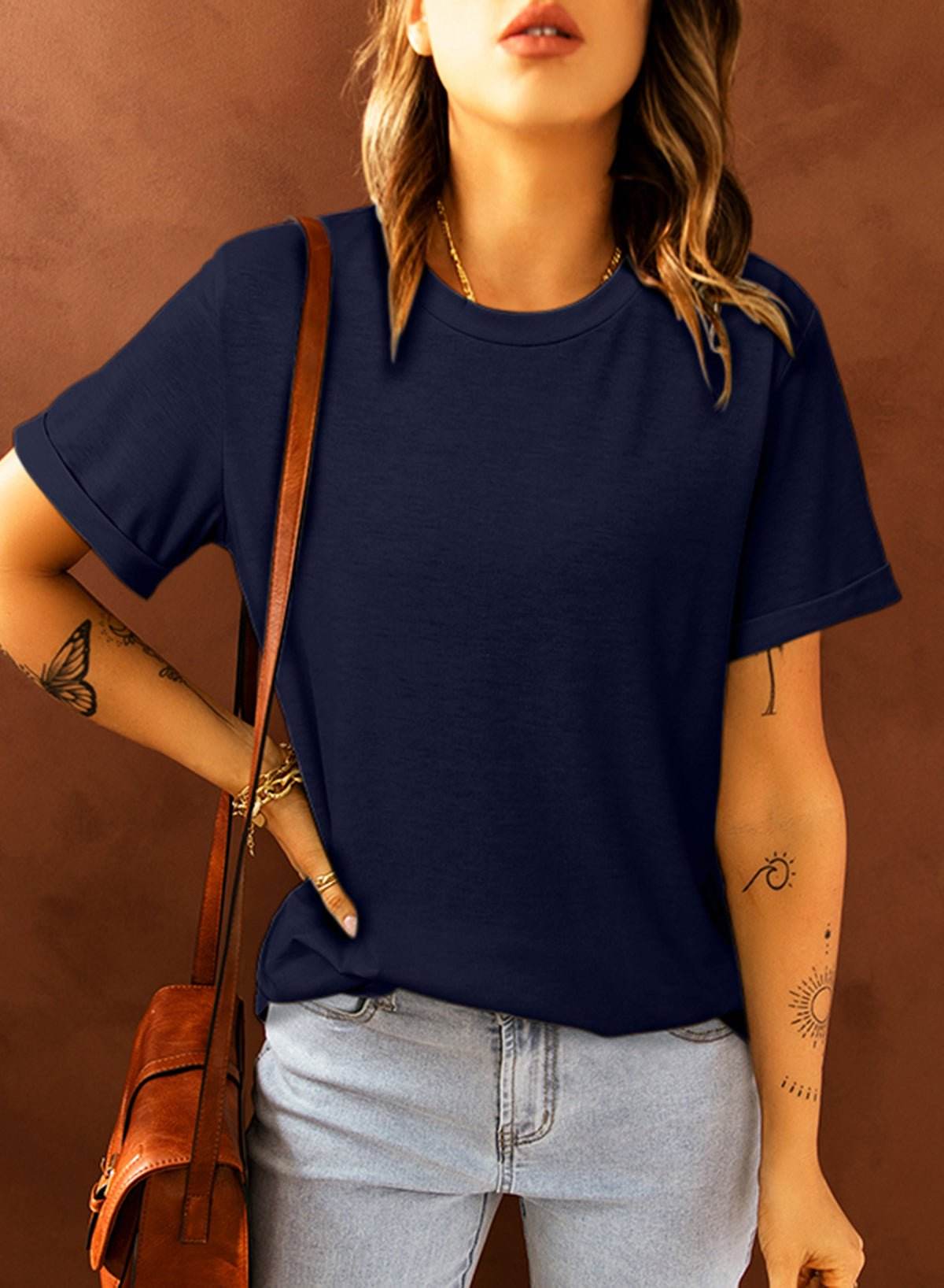 Short Sleeve Women Shirt - 7 Semicolon Couture