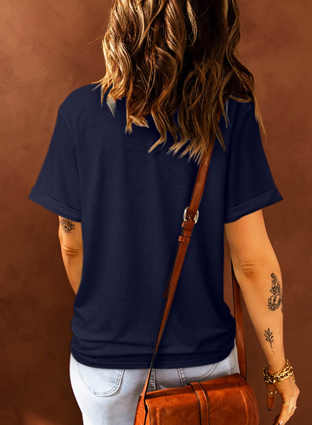 Short Sleeve Women Shirt - 7 Semicolon Couture