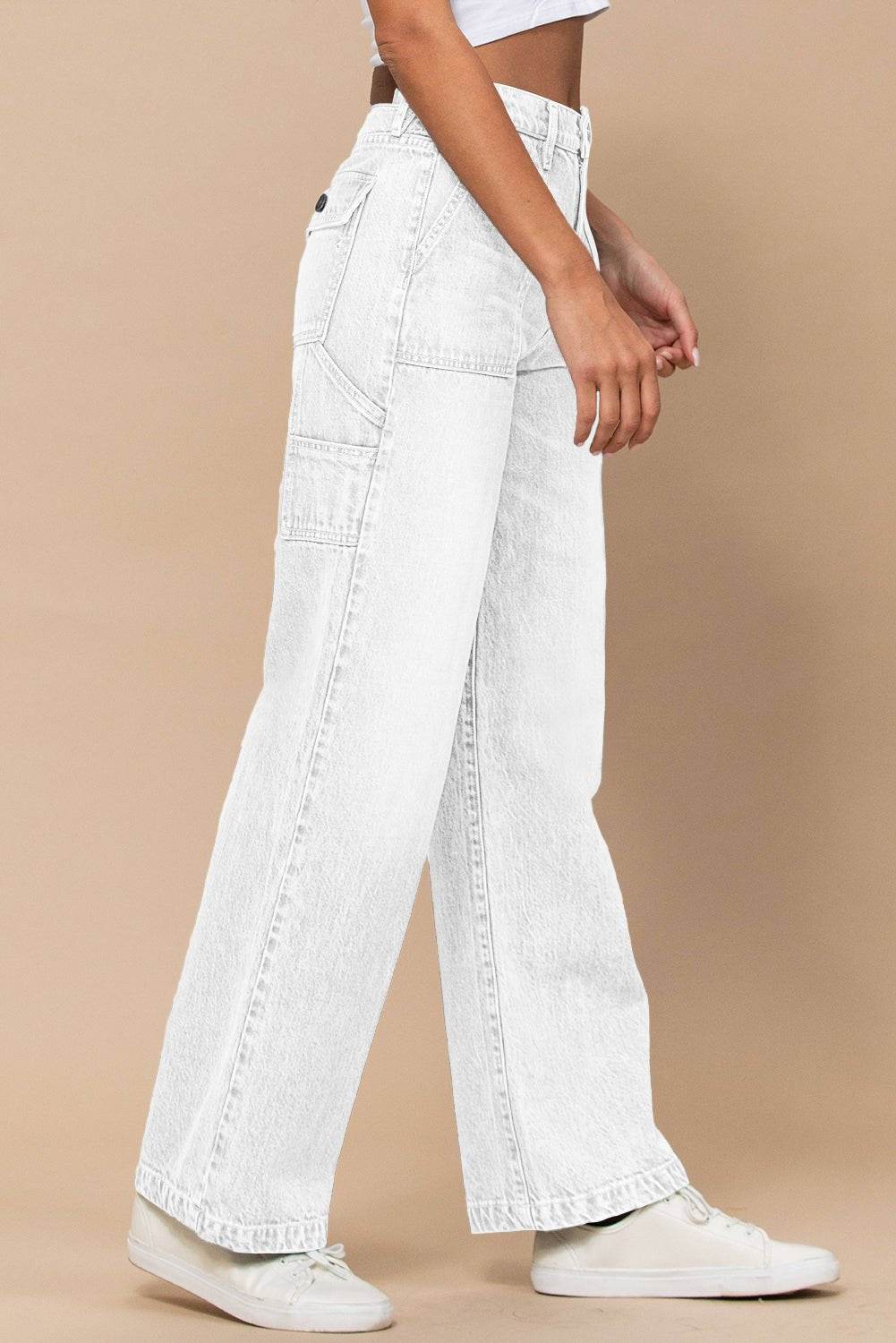 High Waist Cargo Pants - 7 Semicolon Couture